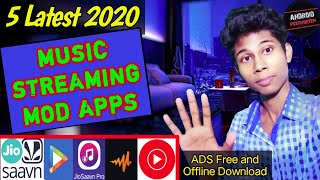5 Latest Music Streaming MOD APPS 2020 | Jio Saavn 100% Working Mod and Other Mods screenshot 2