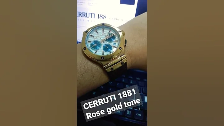 My 2 years old CERRUTI 1881 rose gold tone in brown leather strap