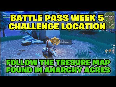 Fortnite Battle Royale "Follow the Treasure Map found in Anarchy Acres"