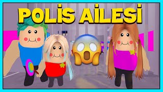 POLİS AİLESİ BİZİ YAKALADI KAÇIYORUZ 👮‍♂️ 🚨 ROBLOX BUFF POLICE FAMILY PRISON RUN ESCAPE!