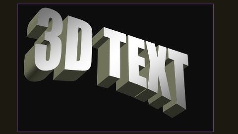 How to create/make 3d text |Logo |Graphics on microsoftword -