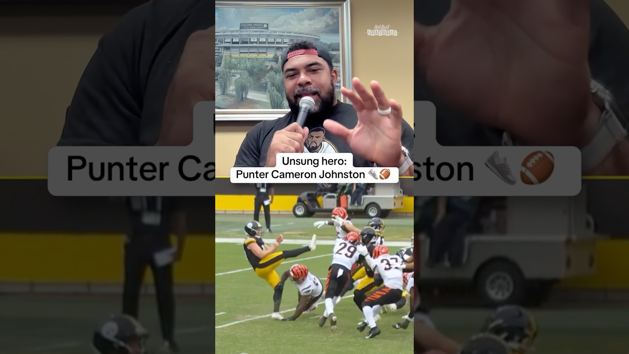 Shout out Cameron Johnston for putting his leg on the line for the huge W vs Cinci 👟🏈 #steelers