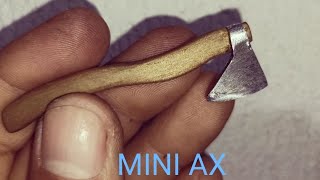 Como fazer um mini machado, estilo lenhador, making a mini ax  DIY- tente agora artesanato