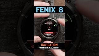 Active navigation from an activity on fenix® 8