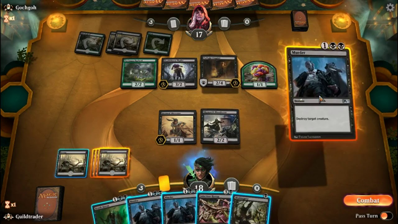 Graveyard Bash vs Saproling Swarm | Preconstructed Deck | MTG Arena Gameplay