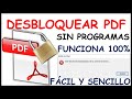 ✅💥🔥 Como  DESBLOQUEAR PDF con contraseña | Como romper la contraseña de un PDF FÁCIL Y SENCILLO 2021