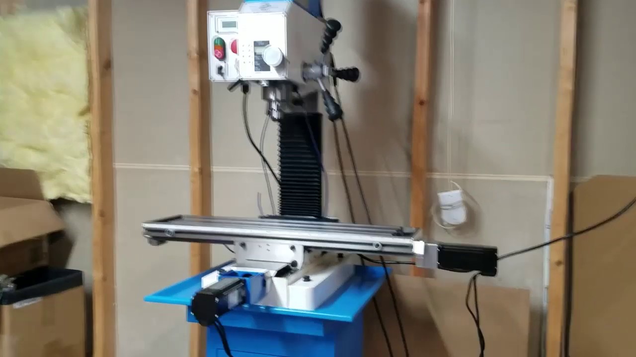 Precision Matthews PM25MV CNC CONVERSION MOVING THE TABLE AROUND YouTube