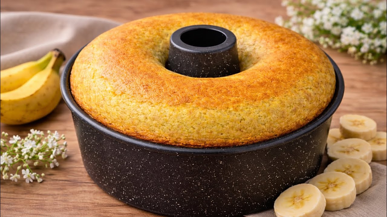 How to make Fluffy BANANA CAKE | Homemade | Bake with Me