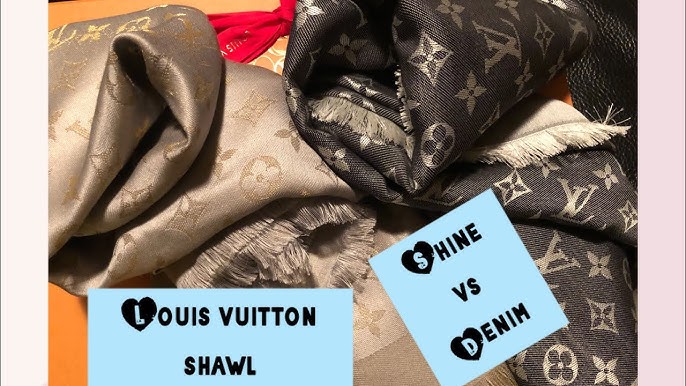 Louis Vuitton Monogram Neo Denim Shawl In Indigo