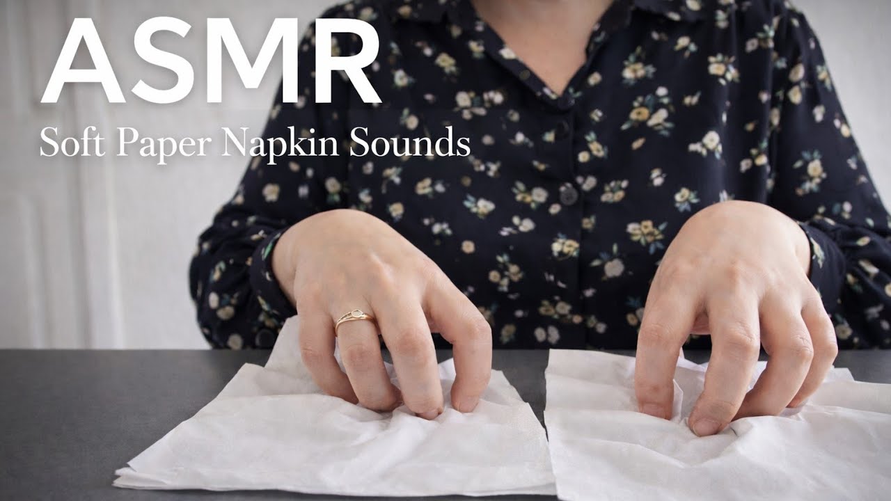 ASMR Soft Paper Napkin Sounds  | Gentle Rustling & Crinkling | No Talking