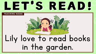 LET'S READ! | PRACTICE READING ENGLISH | SIMPLE SENTENCES FOR KIDS | LEARN TO READ | TEACHING MAMA