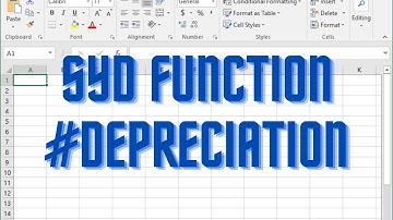 SYD FUNCTION || Depriciation Series || #excel #unikexcrl