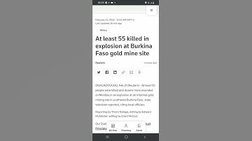 At least 55 killed in explosion at Burkina Faso gold mine site - Reuters