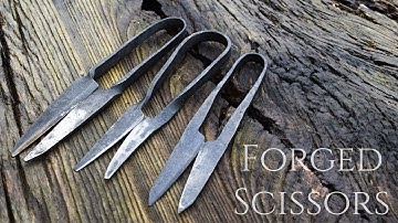 Blacksmithing - Forging 3 pairs of Scissors