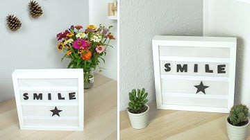 schöne DIY Deko Idee: Lightbox basteln | günstiger Ikea Hack