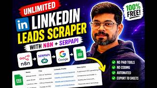 Scrape Unlimited LinkedIn Leads with n8n + SerpAPI (FREE Automation)