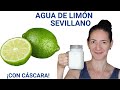 Cómo hacer agua de limón sevillano con cáscara