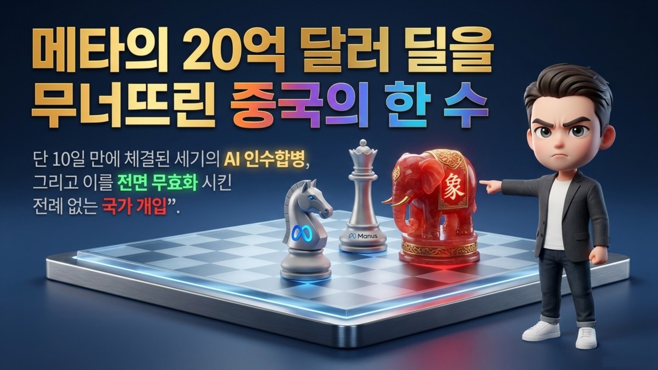 [Meta & Manus] 메타의 마누스 인수 무산! 중국이 쏘아 올린 AI 철의 장막 | 중국이 10일 만에 엎은 메타의 2조원 인수