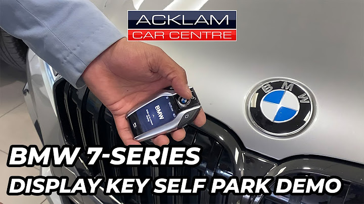 BMW 7-Series Display Key Self Parking Demo