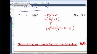 5.7 Math 1010 - General Factoring Techniques
