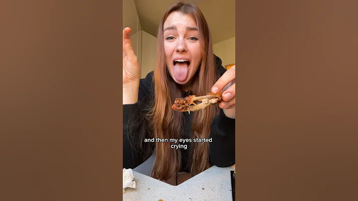 Trying hot ones for the first time! #foodie #eating #hotones #spicyfood #wings #hotsauce #shorts