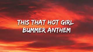 Blackbear - Hot girl bummer (lyrics)