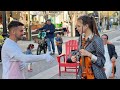 He FLEW Around THE WORLD To PLAY With Me Get Lucky Daft Punk Karolina Protsenko Violin Cover