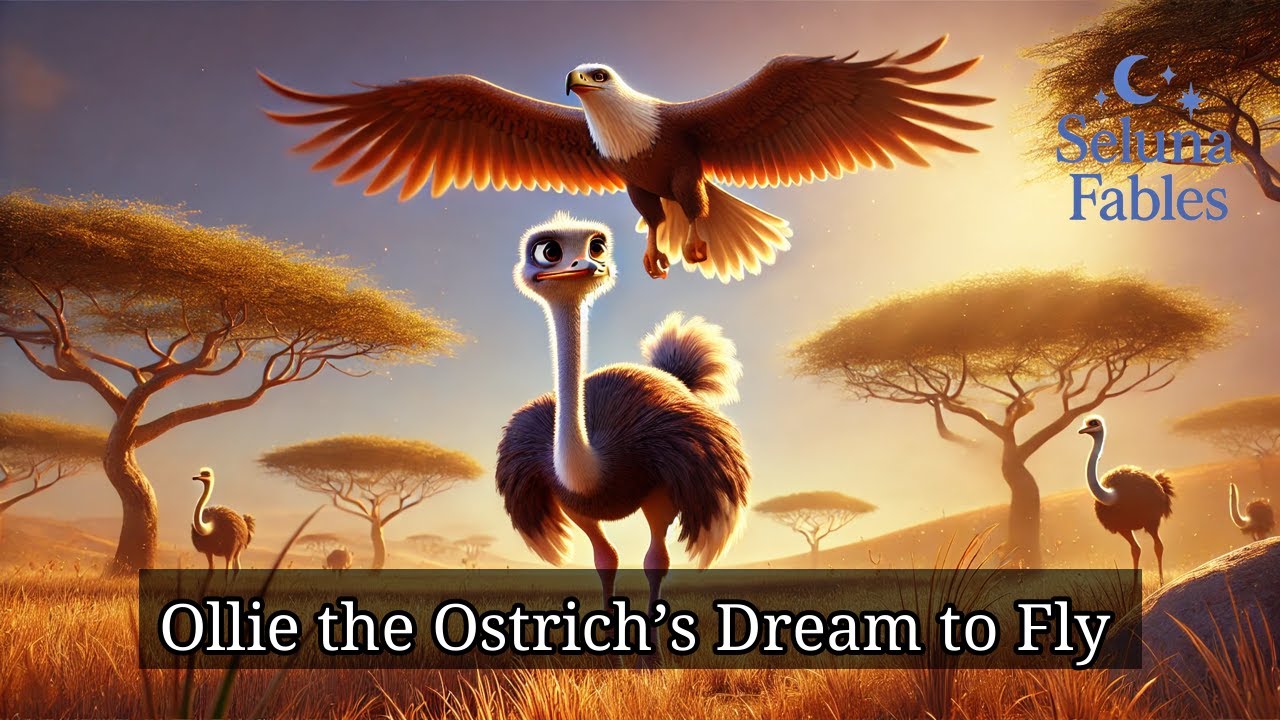 (A128_03)Ollie the Ostrich’s Dream to Fly.｜(Seluna Fables #28)