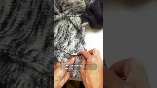 Embroider the Front hem edge in Punk style