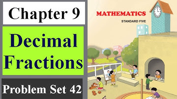 Decimal Fractions class 5 problem Set 42 | Maths chapter 9 |  Maharashtra Board
