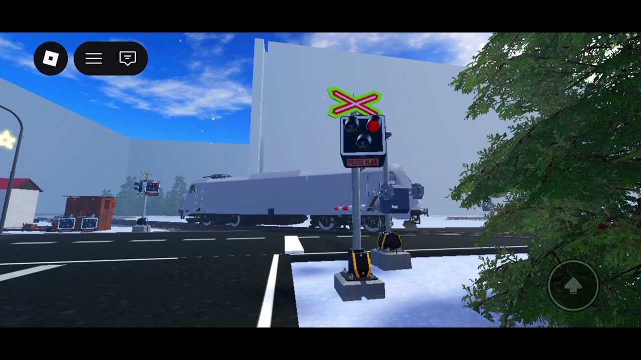 Robloxový železniční přejezd SŽT (LEDky)