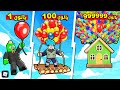 روبلوكس من بالون واحد إلى منزل مرفوع بالبالونات تحدي البالونات مع OtakuG 