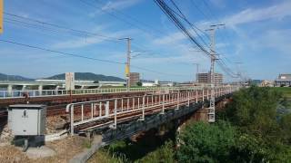 EF210-146+EF81-726(ムド)2073レ 旭川橋梁付近通過