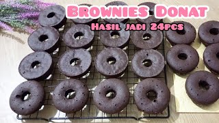 RESEP BROWNIES DONAT MENGGUNAKAN 3 BUTIR TELUR