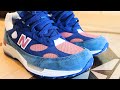 Before buying the new balance 992 seersucker  blue teal rose tropical watch this 