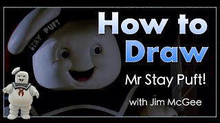 How To Draw The Stay Puft Marshmallow Man From Ghostbusters Jims Cartoon Tube