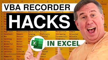 Excel - Crazy Macro Recorder Shenanigans - Episode 1885