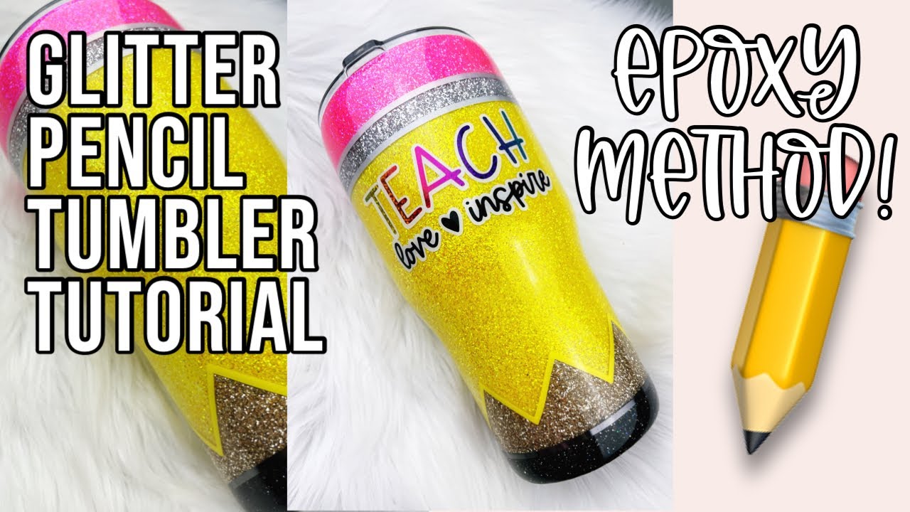 Pencil Glitter Tumbler – sprinkledinsunshine