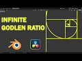 How to make infinite golden ratio effect with Blender and DaVinci Resolve!