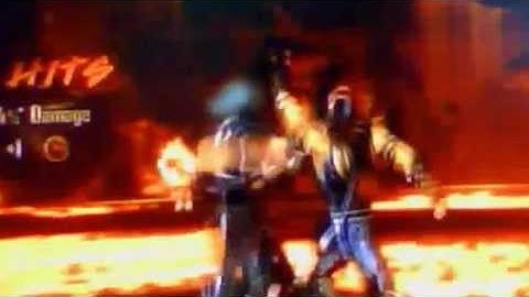 mortalkombat 9 fight noob and scorpion tag team