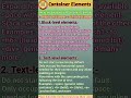 Container Elements in Html ll block level and Text level elements ll #html #trending #shorts