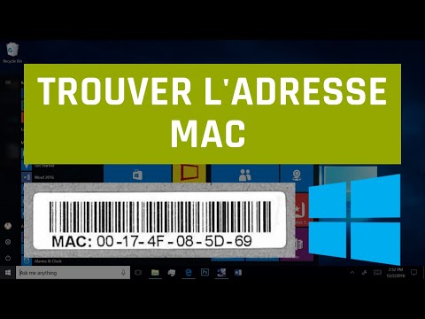 Vidéo: Comment Trouver L'adresse MAC Sur Votre Ordinateur