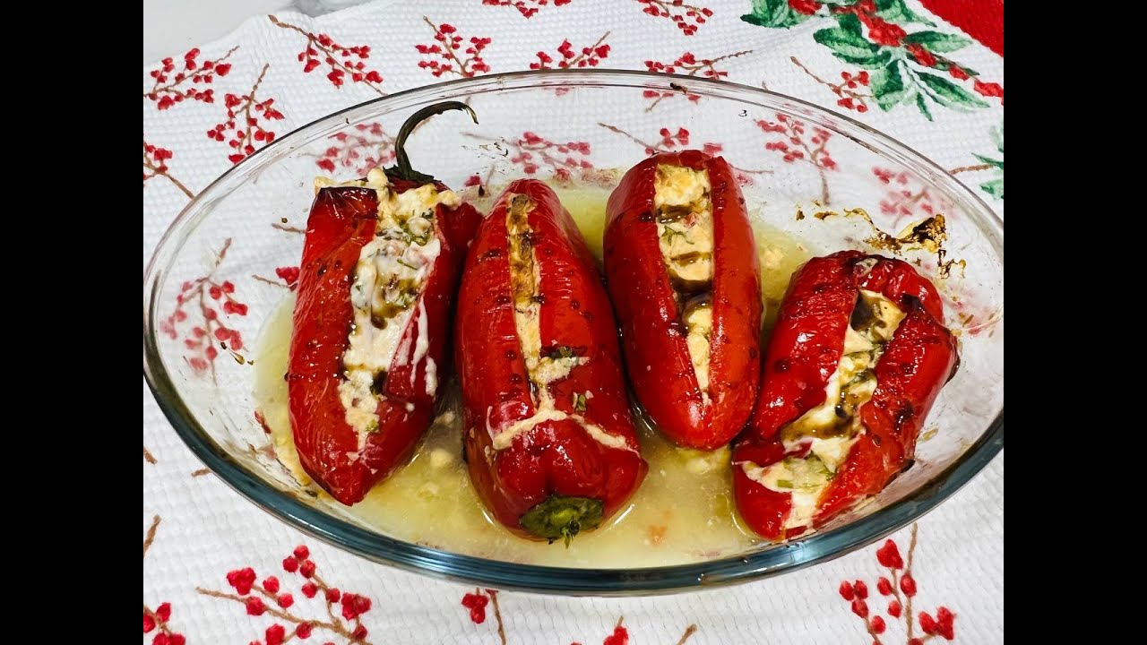 Dieses griechische Rezept macht jeden verrückt! Gefüllte rote Paprika ... Dieses griechische Rezept macht jeden verrückt! Gefüllte rote Paprika ...