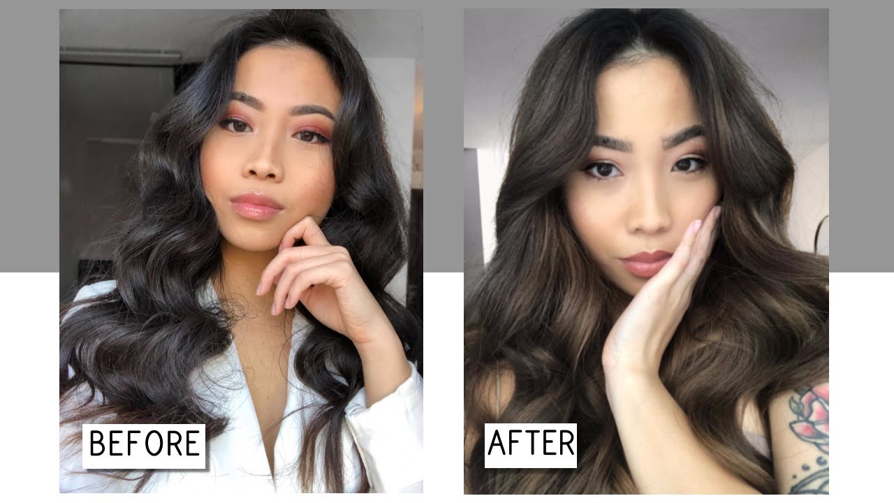 BALAYAGE AT HOME | BLACK TO ASH BROWN - thptnganamst.edu.vn