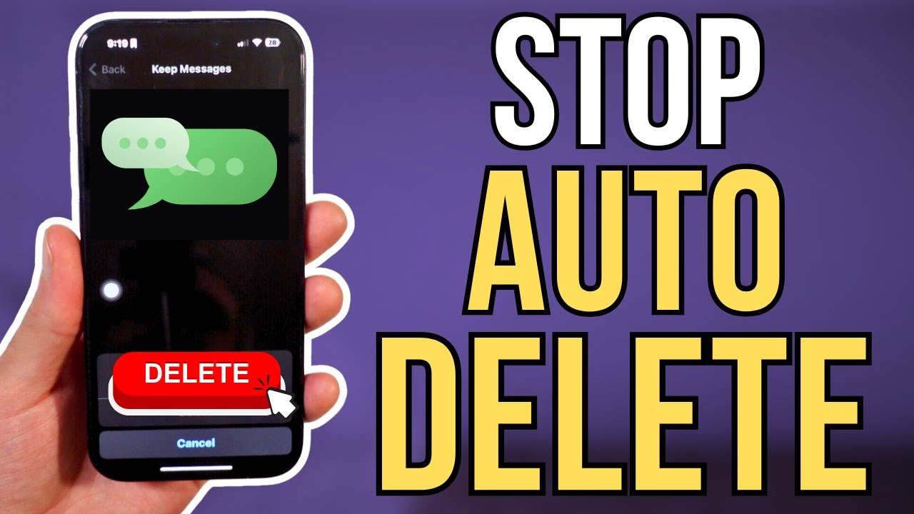 How To Stop iPhone From Automatically Deleting Your Messages - YouTube