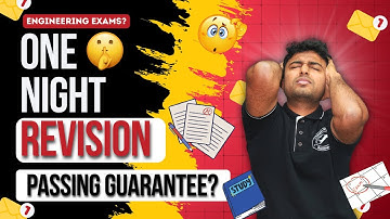 One Night Revision Before Exam Strategy | Engineering Exams Key | #engineering #sppuexam