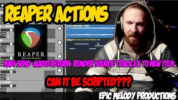 Reaper Action For Midi Send -Audio Return- Render Source Track Fx To New Item