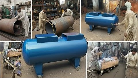 How Air Compressors Are Made Only in One Metal Sheet | Full Manufacturing Process | Incredible work 