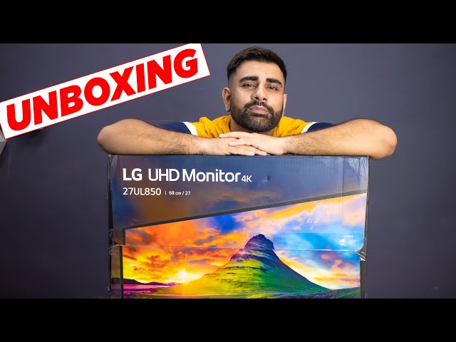 LG 27 inches 4K UHD Monitor: LG-27UL850 Unboxing and First