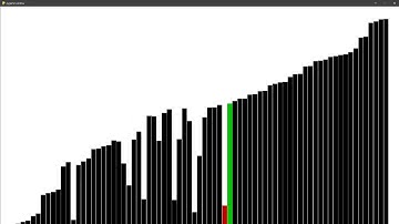 Bubble Sort Algorithm Visualizer Made With Python/Pygame